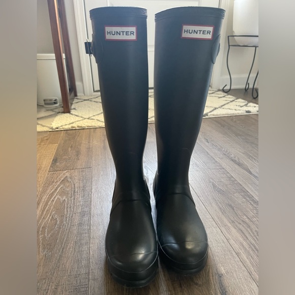 Hunter green 💚 tall original Hunter rain boots - Picture 7 of 9